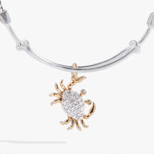 Load image into Gallery viewer, Textured Crab Charm Bangle
