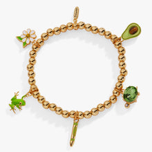 Load image into Gallery viewer, Crayola Fan Favorites Forest Green Charm Stretch Bracelet