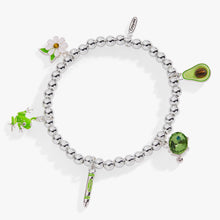 Load image into Gallery viewer, Crayola Fan Favorites Forest Green Charm Stretch Bracelet