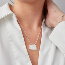 Load image into Gallery viewer, Hidden Message Cross Affirmation Necklace