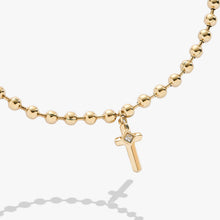 Load image into Gallery viewer, Cross Ball Chain Bracelet