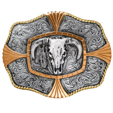 Load image into Gallery viewer, Crumine Steer Skull - Belt Buckle