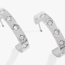 Load image into Gallery viewer, Crystal Accent Hoop