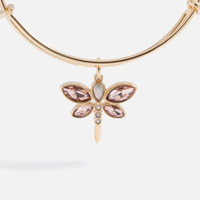 Load image into Gallery viewer, Crystal Dragonfly Bangle