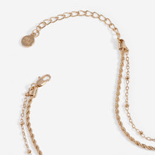 Load image into Gallery viewer, Crystal Dragonfly Double Layer Necklace