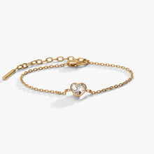 Load image into Gallery viewer, Crystal Heart Inline Bracelet