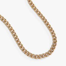 Load image into Gallery viewer, Crystal Pave Curb Chain Necklace