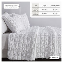 Load image into Gallery viewer, Puff Marshmallow Texture Quilt Set - Marshmallow Collection