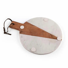 Load image into Gallery viewer, Cupid Marble Wood Round Platter