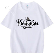 Load image into Gallery viewer, Customized Cotton Parent-Child T-Shirts – Ramadan &amp; Keffiyeh Design for Kids and Adults (MTC001)