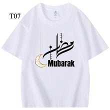 Load image into Gallery viewer, Customized Cotton Parent-Child T-Shirts – Ramadan &amp; Keffiyeh Design for Kids and Adults (MTC001)