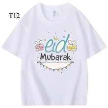 Load image into Gallery viewer, Customized Cotton Parent-Child T-Shirts – Ramadan &amp; Keffiyeh Design for Kids and Adults (MTC001)