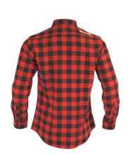 Load image into Gallery viewer, The Titan - Black/Red Plaid Long Sleeve