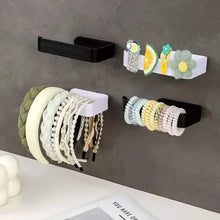 Load image into Gallery viewer, 2-Pack: No-Drill Self-Adhesive Toilet Paper Holder – Black &amp; White