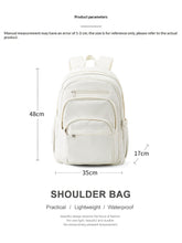 Load image into Gallery viewer, High-Capacity Nylon Commuter &amp; Travel Backpack – Lightweight Zipper Daypack for Women &amp; Men