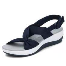 Women's Platform Roman Sandals | Sponge Cake Sole | Fish Mouth Open Toe | Velcro Strap