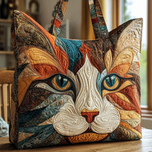 Load image into Gallery viewer, Quilted Digital Print Tote Bag - High Capacity Women's Shoulder Bag with Embroidery
