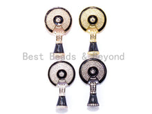 Load image into Gallery viewer, CZ Mirco Pave 75x28mm Bracelet Necklace Clasp/Link Connector