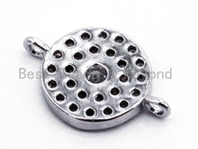 Load image into Gallery viewer, CZ Micro Paved Evil eye connector micro paved,sku#E356