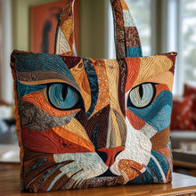 Load image into Gallery viewer, Quilted Digital Print Tote Bag - High Capacity Women's Shoulder Bag with Embroidery