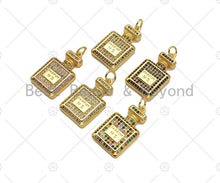 Load image into Gallery viewer, CZ Micro Pave Perfume Bottle Shape Pendant,Cubic Zirconia Go