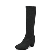Load image into Gallery viewer, Women's Stretchy Over-the-Knee Boots | Chunky Platform High Heel