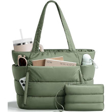 Load image into Gallery viewer, Women's Quilted Tote Bag - Multiple Compartments &amp; Pockets | Sarah Express