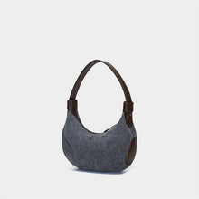 Load image into Gallery viewer, Women's Genuine Leather Crescent Crossbody Bag - Underarm Shoulder Bag with Multiple Compartments