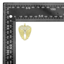 Load image into Gallery viewer, CZ Gold Angel Wings Charm Pendant, Sku#LK1201