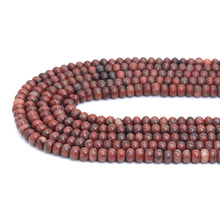 Load image into Gallery viewer, 4x6mm Smooth Rondelle Sesame Jasper Beads, Sku#U2059