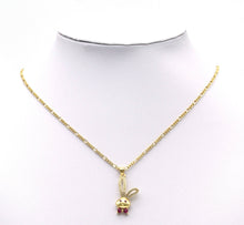 Load image into Gallery viewer, Gold CZ Cute Bunny Charm, Sku#LK689