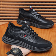 Load image into Gallery viewer, Men's Casual Sports Sneakers – Stylish PU Leather Round Toe Shoes