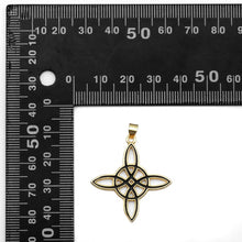 Load image into Gallery viewer, Black white enamel Chinese Knot Flower Charm, Sku#LK822