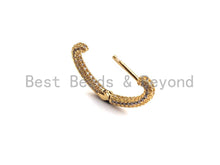 Load image into Gallery viewer, CZ Heart Shape Huggie Earrings, Sku#J283