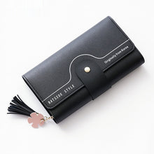 Load image into Gallery viewer, Geometric Letter Buckle Clutch Bag With Tassel And Petal Design For Young Women