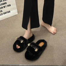 Load image into Gallery viewer, Furry Cotton Slippers