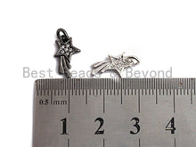 Load image into Gallery viewer, CZ Micro Pave Shooting Star Pendant/Charm, Star charm, Cubic Zirconia Pendant Charm,7x13mm,sku#F925