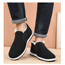 Load image into Gallery viewer, Men's High-Top Wool-Lined Canvas Shoes - Thickened Insole Winter Sneakers