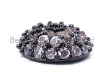 Load image into Gallery viewer, CZ Micro Pave Tassel Cap/Round Beads Cap, 3x8mm, sku#C33