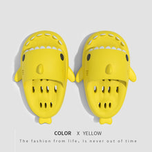 Load image into Gallery viewer, Shark Slides Shower Shoes With Drain Holes