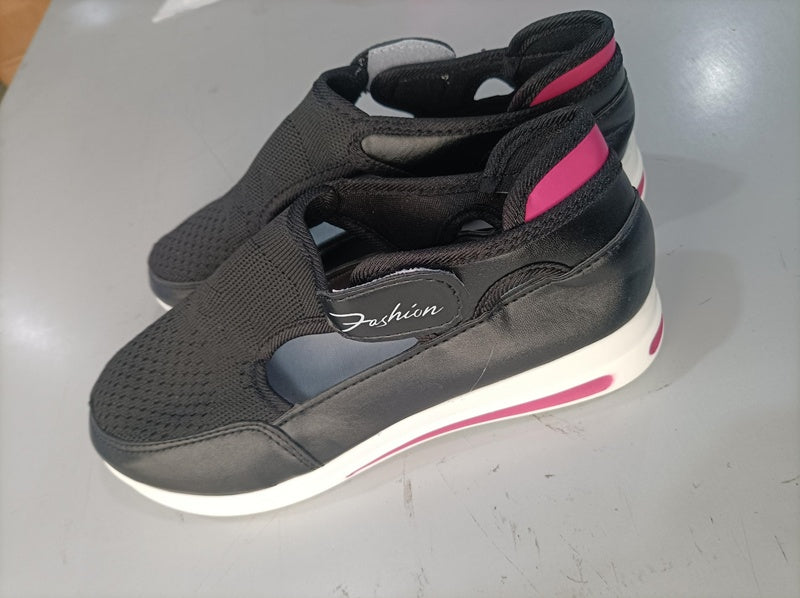 Women's Breathable Mesh Sneakers | Velcro Comfort Walking Shoes | Memory Foam Insole