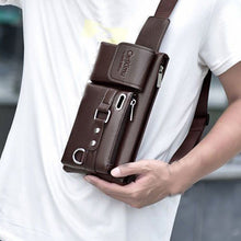 Load image into Gallery viewer, Men's Nylon Crossbody Bag – Multi-Functional Outdoor Sports &amp; Travel Bag with Adjustable Strap