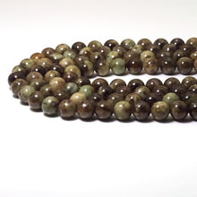 Load image into Gallery viewer, Genuine Green Garnet Round Smooth Beads, 6mm/8mm/10mm, Sku#U1575
