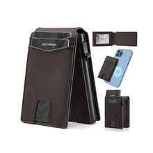 Load image into Gallery viewer, Premium Detachable Card Holder Wallet - Compact Vegan Leather Bifold with RFID Protection for Men &amp; Women