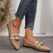 Load image into Gallery viewer, Women's Knitted Mesh Bow-Tie Pointed-Toe Flats - Elegant Low Heel Dress Shoes