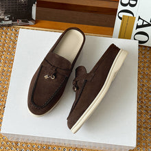 Load image into Gallery viewer, Tasseled Hidden-Heel Slip-On Mule Shoes