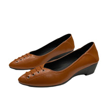 Load image into Gallery viewer, Women's Slip-On Loafers | Soft PU Leather Non-Slip Wedge Flats
