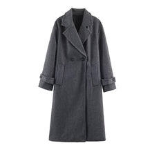 Load image into Gallery viewer, Womens Loose Elegant And Minimalist Long Coat