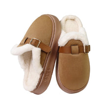 Load image into Gallery viewer, Plush Lined Cotton Slippers
