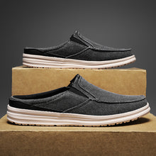 Load image into Gallery viewer, Men's Plus-Size Casual Canvas Slip-On Mules - Breathable Lightweight Outdoor Shoes